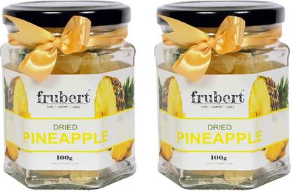 frubert Pineapple Slice Fruit Jar -200 Grams Pack Of 2 ( 100 Gm /Count ). Pineapple