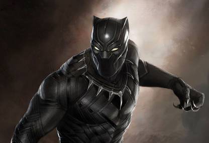 Poster Black Panther Marvel Studio Poster Large Poster sl1483 (36x24 Inches, Matte Paper, Multicolor) Fine Art Print