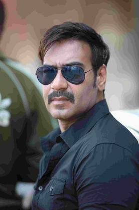 Ajay devgan Poster Multicolor Photo Paper 12 inch X 18 inch Photographic Paper