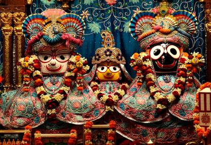 Poster Bhagwan Jaggnath Ji Poser Series No. 11 Large Poster sl1457 (36x24 Inches, Matte Paper, Multicolor) Fine Art Print