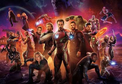 Poster Avengers Infinity War Imax Poster Sereis 1 Large Poster sl1439 (36x24 Inches, Matte Paper, Multicolor) Fine Art Print