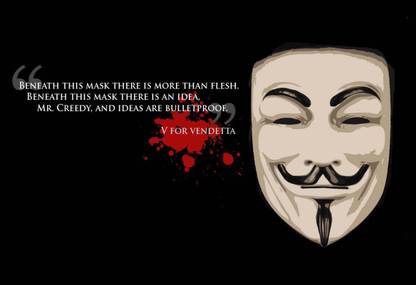 Poster Movie V For Vendetta Hd Wallpaper Background Paper Print Wall Poster sl1821 (13x19 Inches, Matte Paper, Multicolor) Fine Art Print