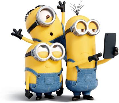 Poster Movie Minions Stuart Kevin Bob Large Poster sl1816 (36x24 Inches, Matte Paper, Multicolor) Fine Art Print