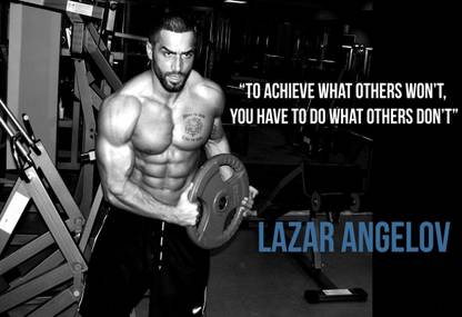 Poster Lazar Angelov Workout Body Building Poster Large Poster sl1779 Fine Art Print