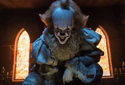 Poster It It Stephen King Pennywise Clown Scary Movie Large Poster Large Poster sl1730 (36x24 Inches, Matte Paper, Multicolor) Fine Art Print