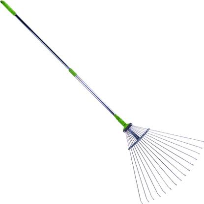 Sharpex Adjustable Garden Leaf Rake Leaf Rake