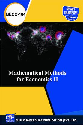 IGNOU BECC 104 Solved Guess Papers Pdf From IGNOU Study Material/Books (Mathematical Methods In Economics-II) IGNOU Economics (BAECH)Semester-Semester-Semester-II