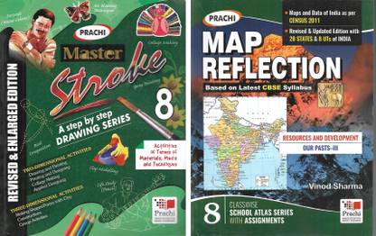 मैप रिफ्लेक्शन + मास्टर स्ट्रोक (पैक ऑफ 2) (क्लास -8)