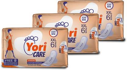 Yoricare Double Excel Trifold(320MM) Sanitary Pad