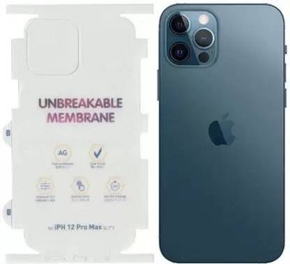 Nirvani Back Screen Guard for Apple iPhone 12 Pro Max Matte Membrane 360 Degree Protection, with Apple Logo