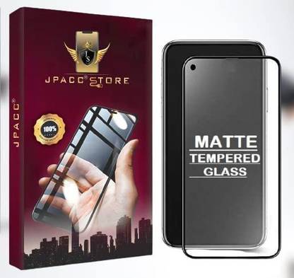 JPACC Edge To Edge Tempered Glass for [ Premium HD ] MATTE Tempered Glass Screen Protector For X7 MAX 5G Full Coverage [ SUPER SMOOTH ] 9H Edge To Edge Front Temper Glass Guard With INSTALLATION KIT, REALME X7 MAX 5G