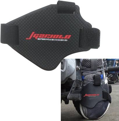 Znee Smart Motorcycle Shift Pad, Shoe Boot Cover Protector, Useful Motorcycle Gear Shifter Silicone Red, Black Boots Shoe Cover