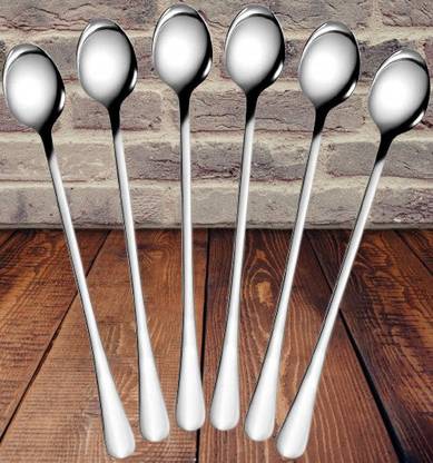 pretorius Soda long spoon set 6 Stainless Steel Coffee Spoon, Tea Spoon, Sugar Spoon, Ice-cream Spoon, Ice Tea Spoon Set