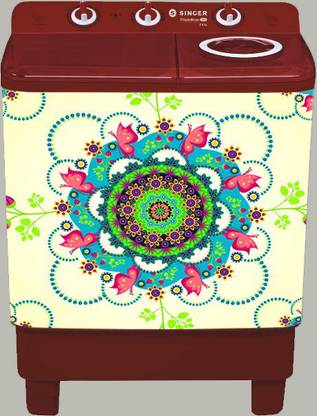 Creative Print Solution 83.82 cm Washing Machine Self Adhesive Sticker