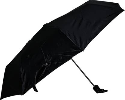 Wild Valley Z-Black 3 Fold Umbrella with Free Pouch Suitable For Men And Women Umbrella