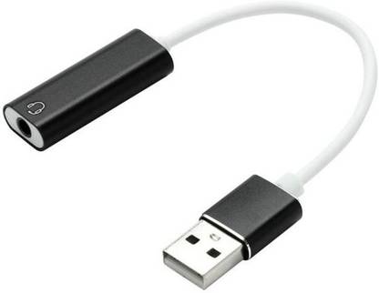 coolcold Microphone Headphone Adapter 2 in 1 USB External Sound Card for PC Laptop 2in1 USB Aluminum Alloy Cable Single Hole Sound Card 7.1 CH Laptop Accessory