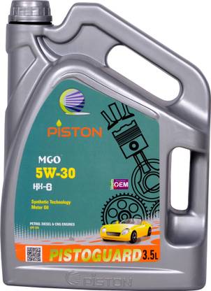 piston 5W-30 API SN For Petrol,Diesel & CNG Cars Synthetic Blend Engine Oil  (3.5 L, Pack of 1)