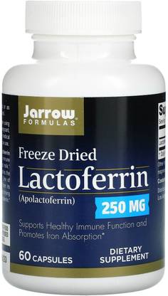 Jarrow Formulas Lactoferrin, 250 mg, 60 Capsules