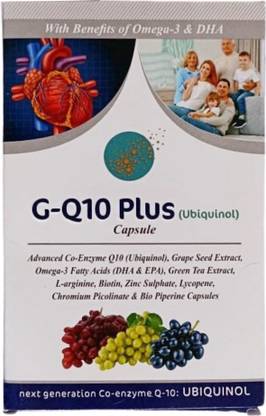 ELEMENT ONE G-Q10 Plus adv Nutrition High Absorption Co enzymes Ubiquinol Omega L arginine