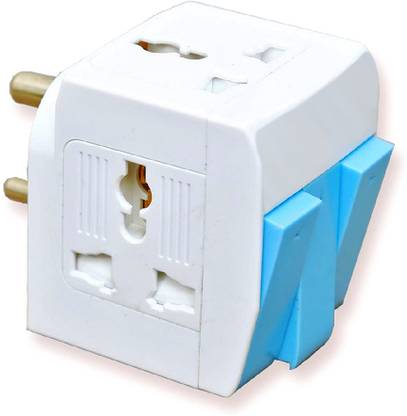 KAVANA 3 Pin 3 Way Universal Multiplug with Individual Switch - Multisocket Adaptor Worldwide Adaptor