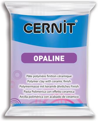 Cernit Polymer Clay - Opaline Series - 56 Grams - Primary Blue - Made in Belgium Art Clay