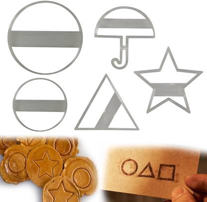 JSA Squid Game cookie cutter Korean dalgona Cookie Press