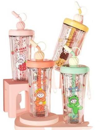 VALGRO 400 ml Plastic Bottle With Drinking Glass