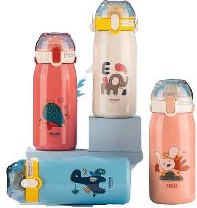 VALGRO Tritan Water Bottle Cap Closure, for Kids School with Adjustable Strap 400 ml Bottle