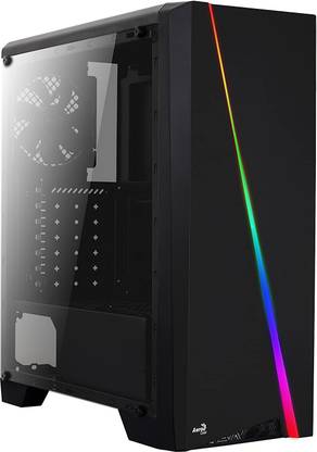 AeroCool CYLON RGB (ATX) MID TOWER CABINET Mid Tower Cabinet with USB 2.0 and USB 3.0 Ports Compatible with Computer