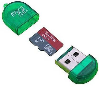 CHABHA Micro SD USB Card Reader (Assorted Colors and Design) SD CARD NOT INCLUDED Card Reader