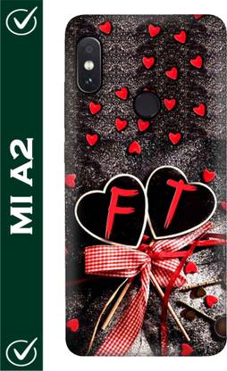 FULLYIDEA Back Cover for Mi A2, Mi A2, Letter F, Alphabet F, Name F, Letter F With T, F Love T