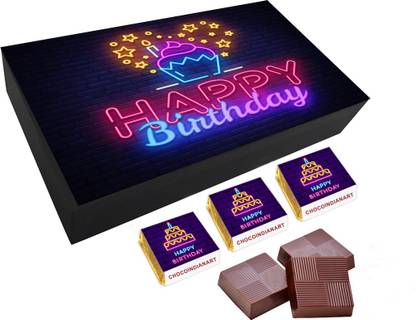 CHOCOINDIANART Delightful Happy Birthday Day, 06pcs Delicious Chocolate Gift, Truffles