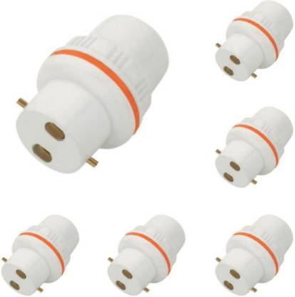 DWINS Bulb Holder Electric Fitting Polypropylene Plastic Light Socket (Pack of 5) Power Plug