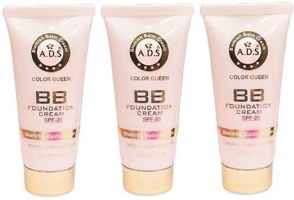 A.D.S BB Foundation Cream SPF-20 (PAck of 3) Foundation