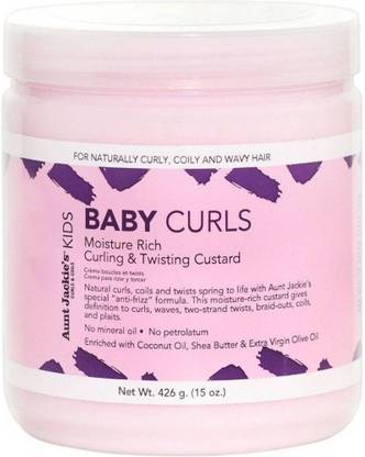 Aunt Jackie's Kids Baby Curls Curling & Twisting Custard Hair Cream