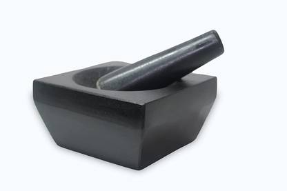 MYNAKSHA Mortar and pestle stone big Stoneware Masher