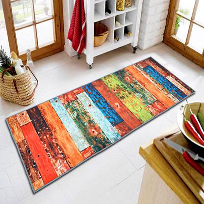 Ishro Home Rubber, Velvet Floor Mat