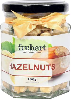 frubert Hazelnut Roasted, Natural and Ideal for Healthy Snacking -100 Grams-Pack Of 1 Hazelnuts