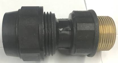 V2A Composite Male Union Brass Thread 3240 x 1.25 2-Way Union Pipe Joint