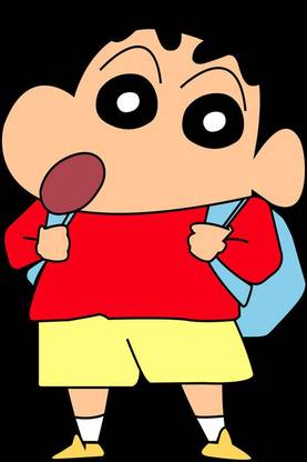 Cute Shinchan Cartoon Poster -Children Poster- High Resolution - 300 GSM - Glossy/Matte/Art Paper Print