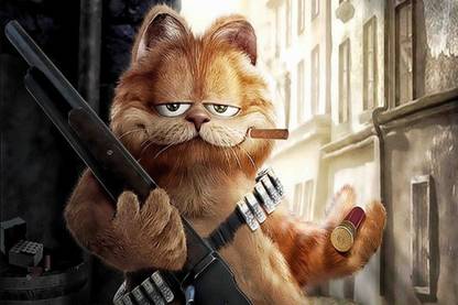 Garfield Wallpaper Poster - Decorative wall Poster -High Resolution - 300 GSM - Glossy/Matte/Art Paper Print Paper Print