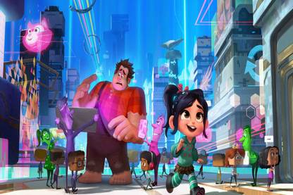 Wreck it Ralph Cartoon Poster - Decorative wall Poster -High Resolution - 300 GSM - Glossy/Matte/Art Paper Print Paper Print