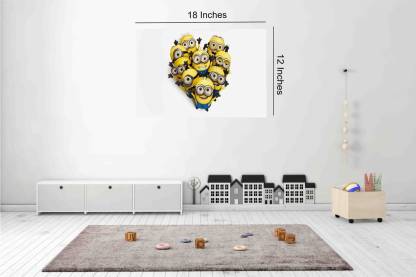 Famous Cartoon Poster|"Minions" Cartoon Poster|Wall Poster For Decoration|Poster For Study Room, Living Room, Bedroom|1Pc Paper Print