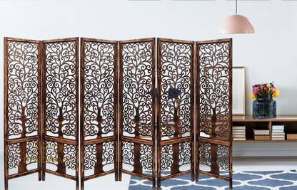 DECOREVO Engineered Wood Decorative Screen Partition