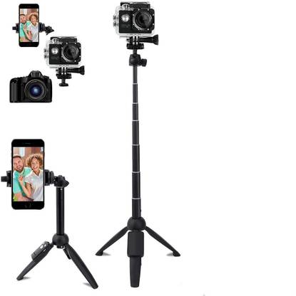 Hold up Selfie Stick Portable 40 Inch Aluminum Alloy Selfie Stick Phone Tripod with Wireless Remote Bluetooth Selfie Stick