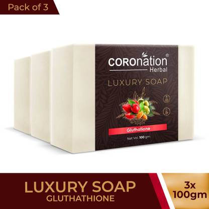 COROnation Herbal Unisex Glutathione Fairness Soap For Smooth Brighter Skin Tone & Even Complexion