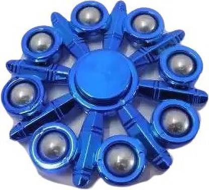 Offer99 8 Ball Blue Color Chrome edition Ultra High Speed Metal Fidget Spinner B1