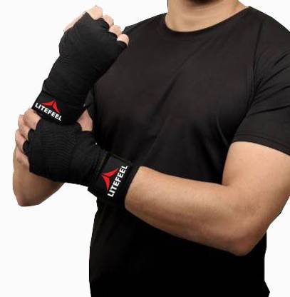 LITE FEEL Hand Wrap Supports For Gym Boxing Gym & Fitness Gloves