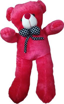 PV TOYS BOW CHARLI TEDDY SOFT TOY  - 90 mm