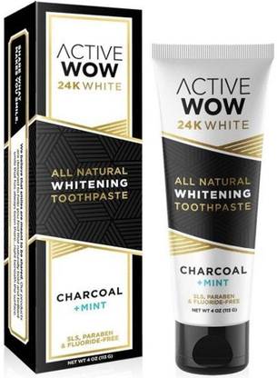 Active Wow White Charcoal Whitening Toothpaste Mint Toothpaste